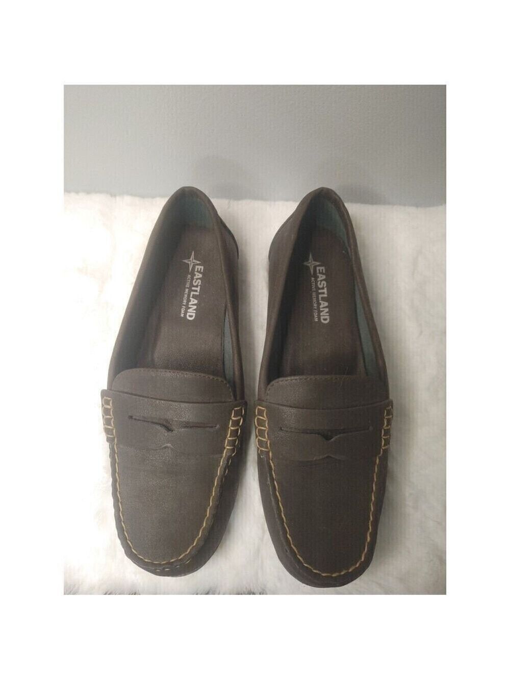 Eastland Montana Driving Moc Shoe Loafers Dark Brown Womens Size 8.5